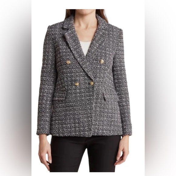 NWT $138 Nanette Lepore Double Breasted Boucle Blazer sz 16 - Picture 7 of 17